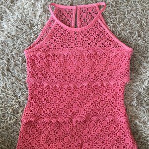 Willi Smith pink tank top blouse